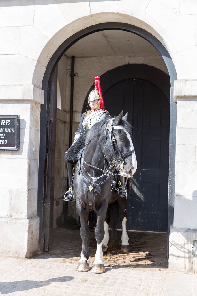 The Queen's Life Guard on horseback, London