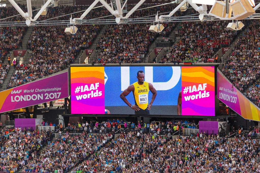 Usain Bolt bei der Leichtathletik-WM