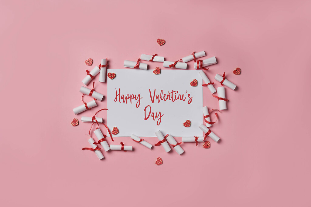 A card with text - Happy Valentine