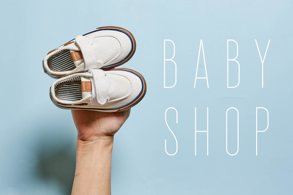 Baby shop - choosing new shoes for baby