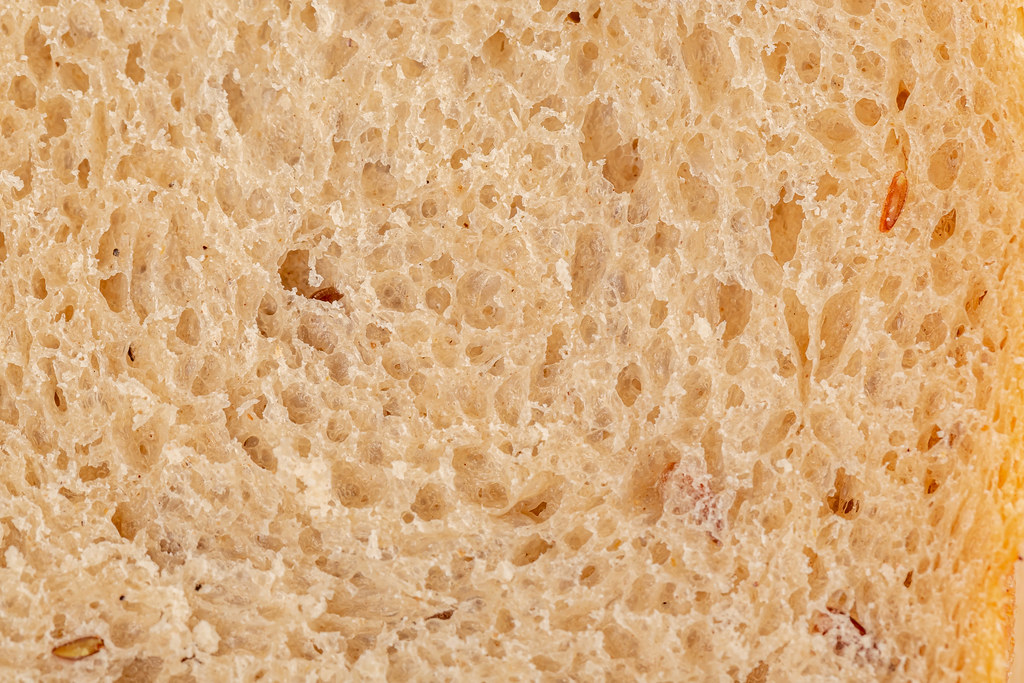 Close-up, texture of buckwheat bread