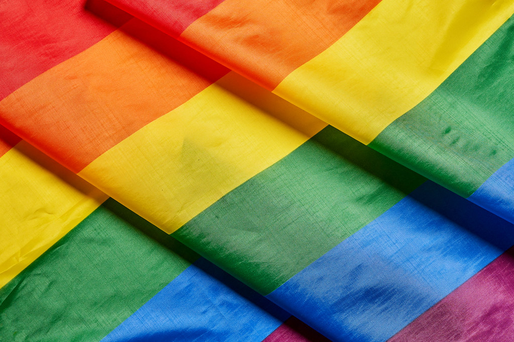 Colorful rainbow flag