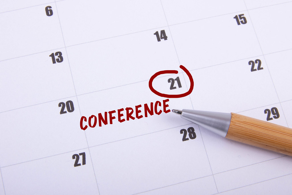 Conference date marked on the calendar