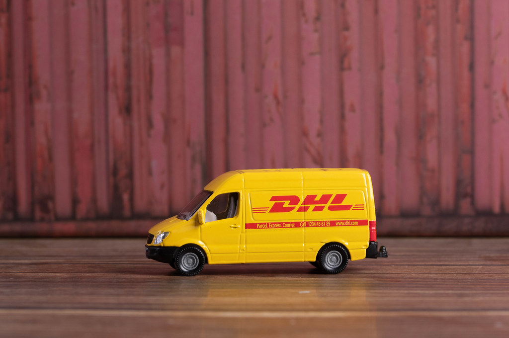 DHL sign Delivery Truck