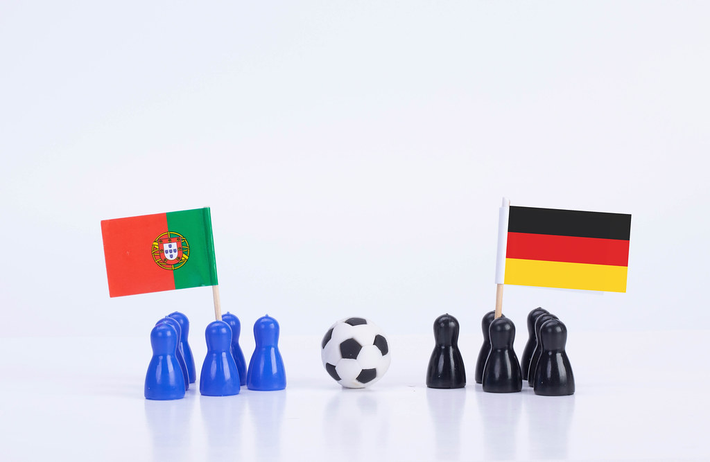 Football match Portugal Vs. Germany