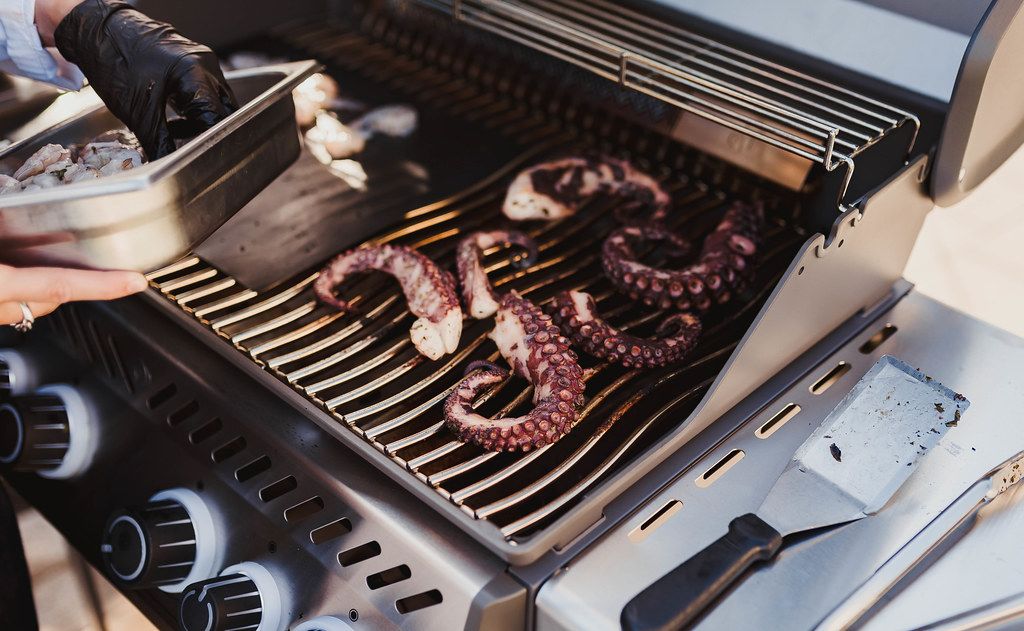Grilled Octopus On The Grill