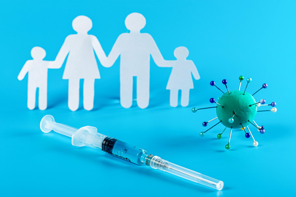 Health protection concept, immunization and vaccination
