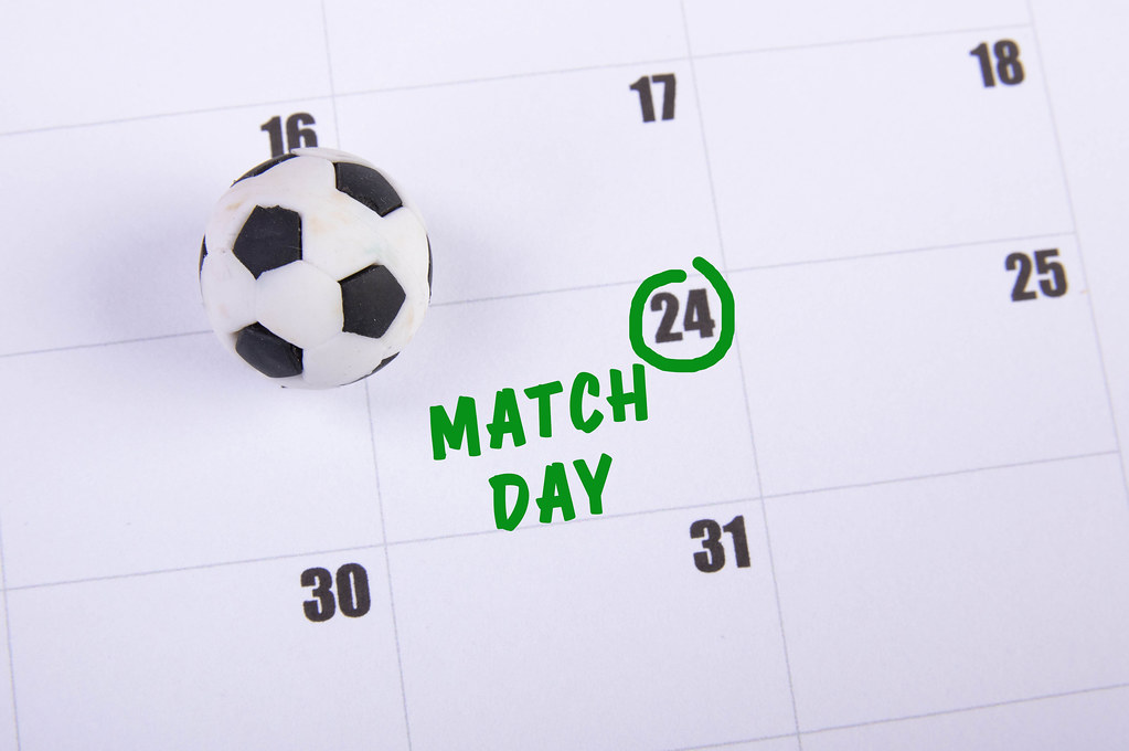 Match Day marked on the calendar