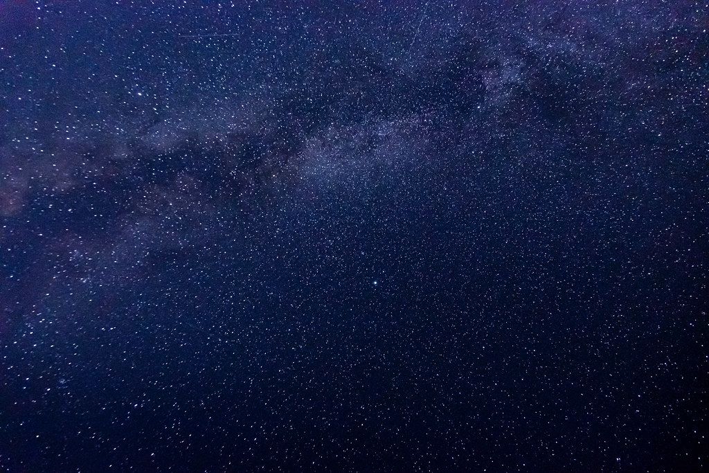 Milky Way. Beautiful summer night sky with stars