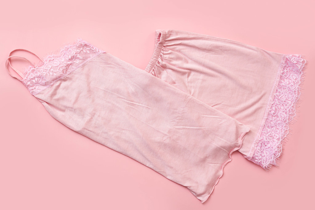 Pink women's nightgown