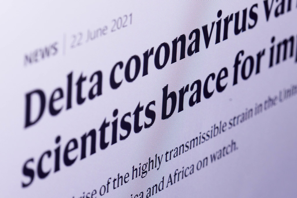 Reading an article on internet about Delta plus coronavirus variant