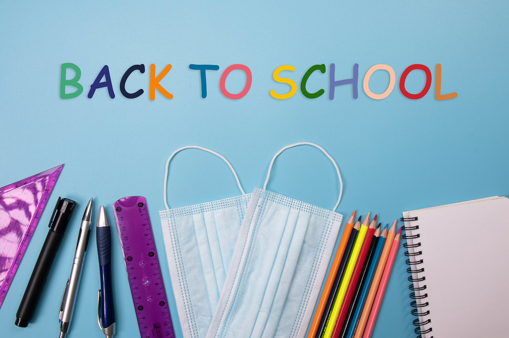 School supplies with Back to School text