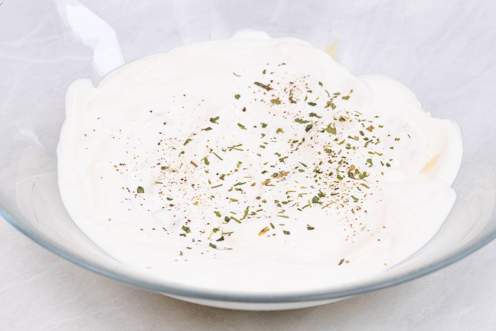 Sour Cream Sauce with spicy Dill