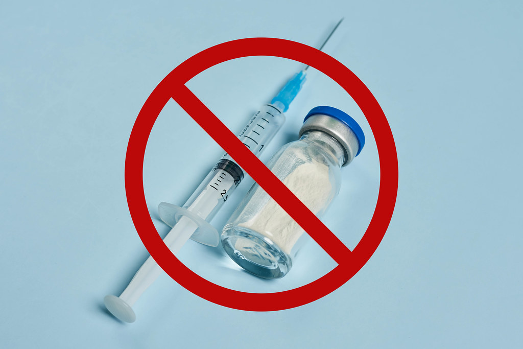 Symbol of banned vaccines