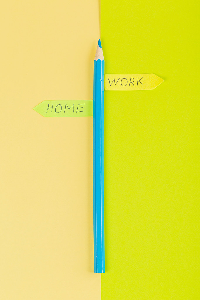 The concept of choosing between home and work