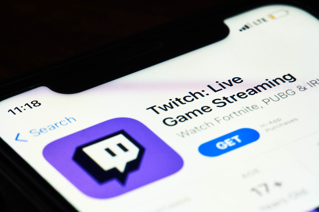 Twitch application opened in apple appstore