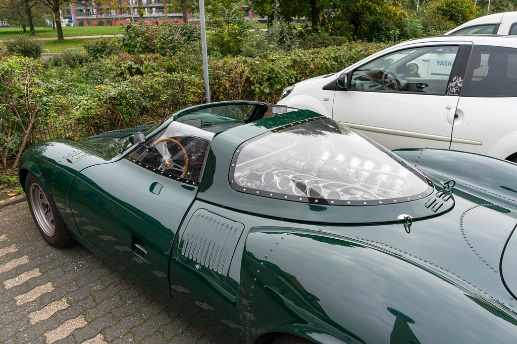 Unique replica of Jaguar XJ13 in Germany, view from the side