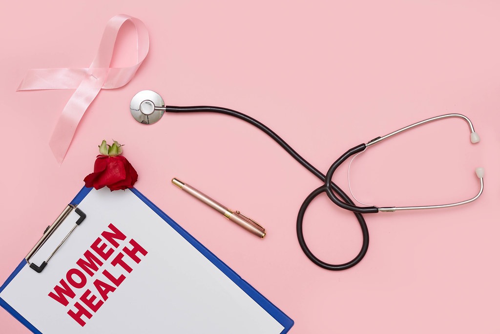 Women health - cancer concept on pink background