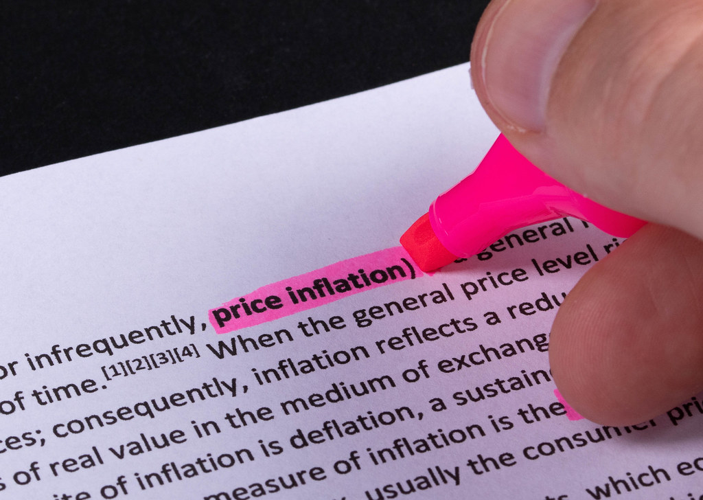 Word Price Inflation highlighted with a pink marker