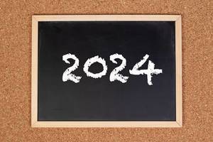 2024 on chalkboard