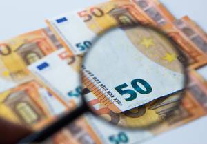 50 Euro Bills detail