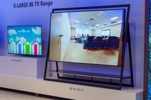 8K TV sets of different sizes and forms by Vestel