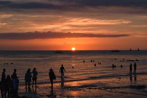 A beautiful sunset view in Boracay