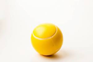 A soft yellow ball, toy