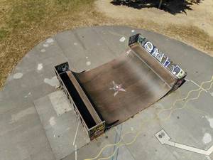 Aerial of Skate Ramp