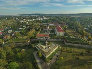 Aerial of Zolochiv Castle