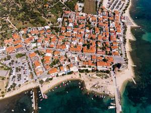 Aerial photo of Ouranoupoli, Greece