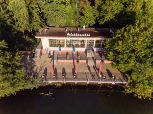 Aerial photo of the restaurant Milchhäuschen in Berlin