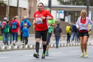 Amateur Athleten beim Franfkurter Marathon