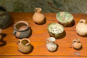 Ancient pottery at White Tower Museum