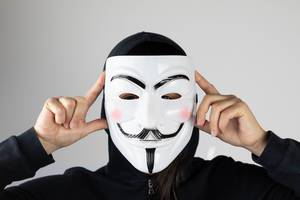 Anonymous V for Vendetta Guy Fawkes Kostüm Halloween Maske