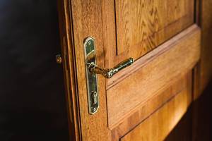 Architectural Detail Of A Vintage Brass Door Handle (Flip 2020)