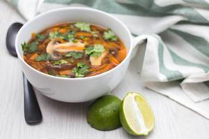 Asian Soup with Mushroom and Carrot   Flip 2019