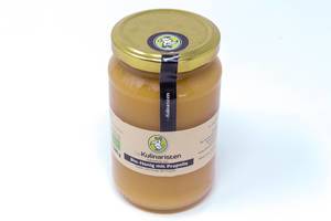 Ausgefallener Bio-Honig mit Propolis von "Die Kulinaristen", kalt geschleudert, im Glas