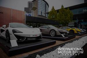Ausstellung verschiedener Modelle von McLaren bei der IAA 2017 tbd