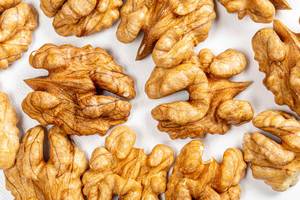 Background from halves of walnut kernels