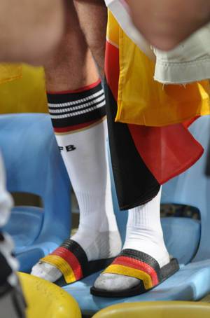 Badelatschen und DFB Socken - Fußbal-WM 2014 in Brasilien