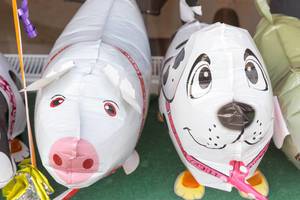 Ballons: Schweinchen und Hund