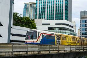 Bangkok Sky Train in Sukhumvit