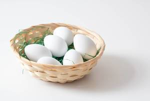 Basket full of eggs