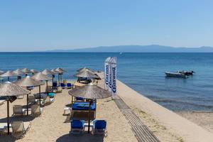 Beach in Ouranoupoli, Greece