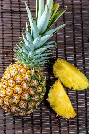 Beautiful Whole Pineapple and cut into pieces