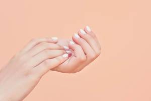 Beauty elegant female hands with manicure