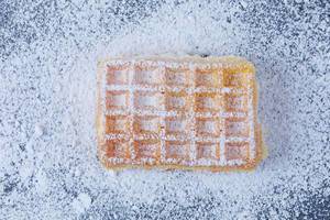 Belgian square waffle with sugar