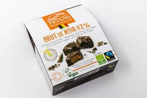 Belvas - Belgische vegane dunkle Schokoladenwürfel mit Kokosblütenzucker