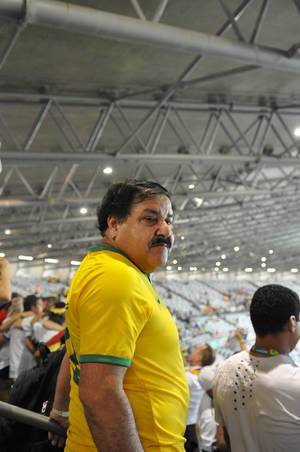 Besorgter brasilianischer Fußball-Fan - Fußball-WM 2014, Brasilien